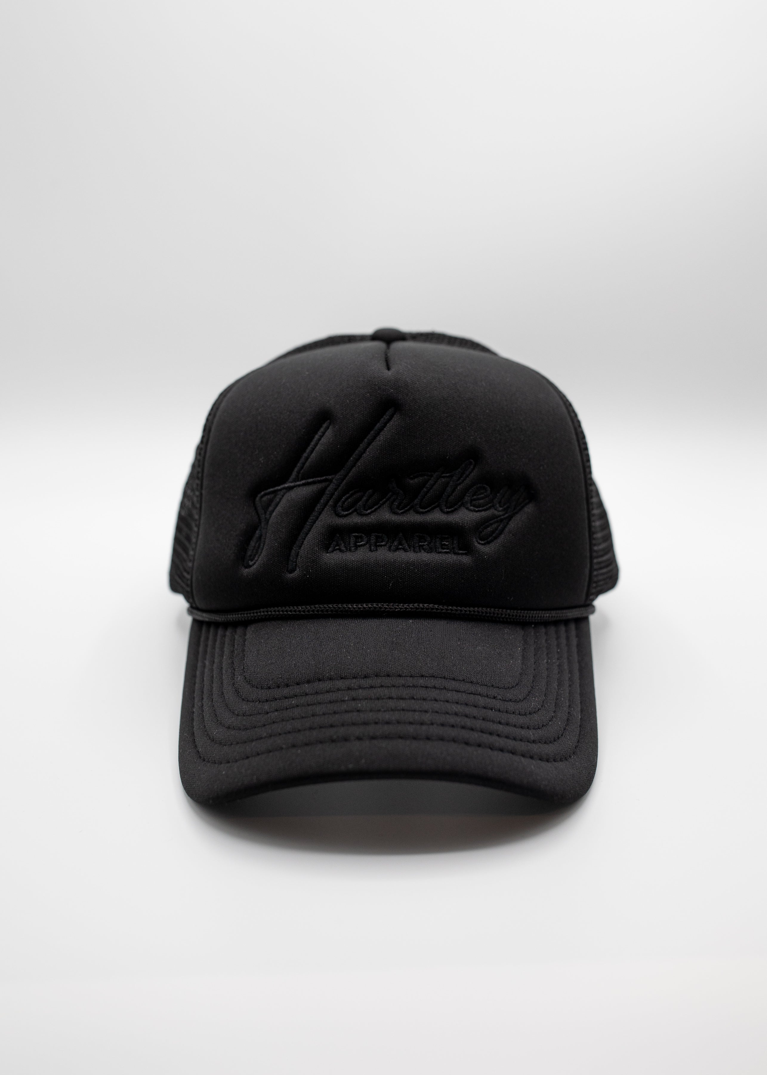 Black on Black | Stitched Foam Trucker