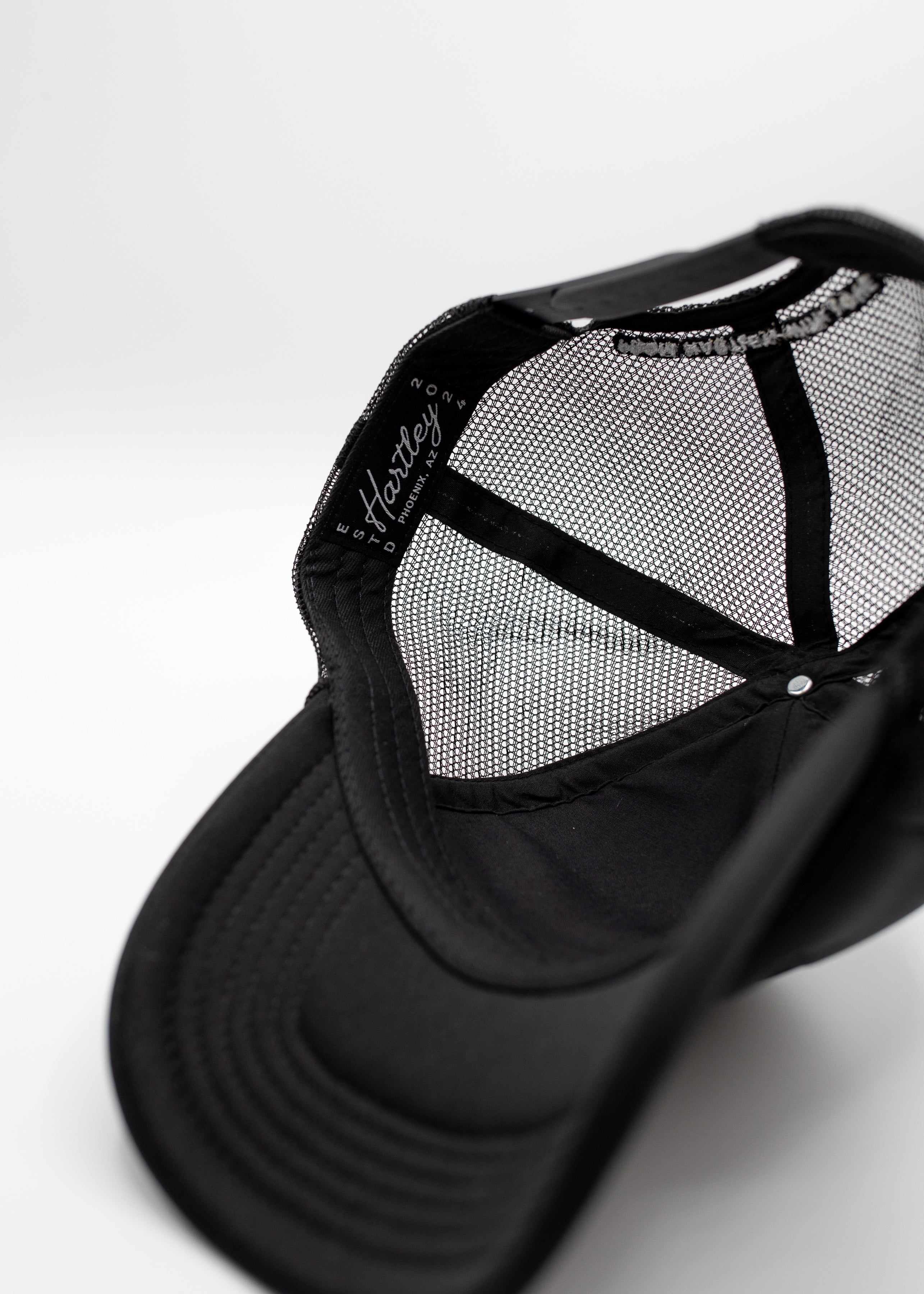 Black on Black | Stitched Foam Trucker
